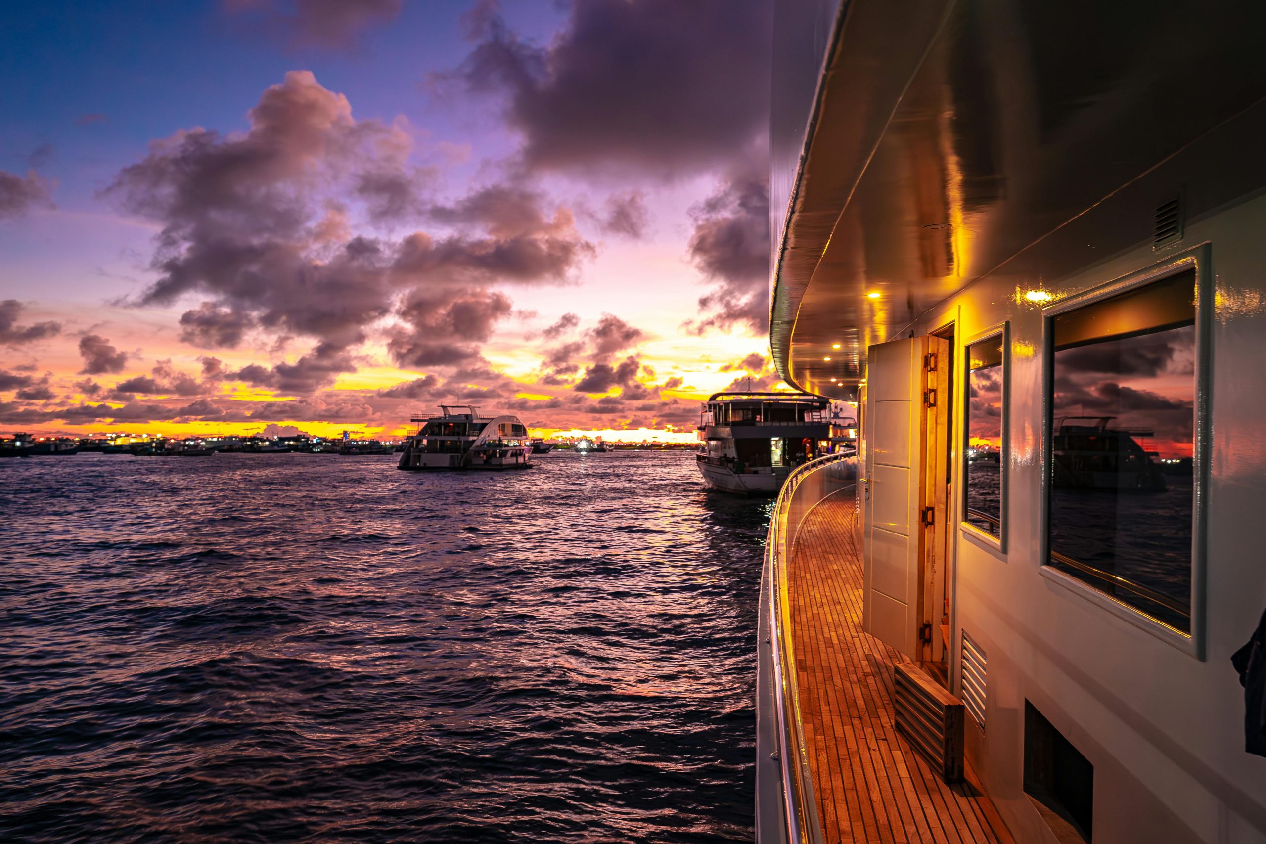 Luxury cruise deck